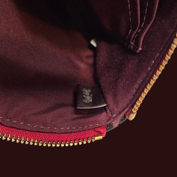 Coach Red Wristlet Clutch Like New - Picture 6 of 7